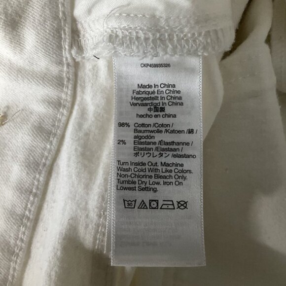 Madewell Jeans Womens Sz 28 White Perfect Vintage Wide Leg Crop Denim - Picture 8 of 13